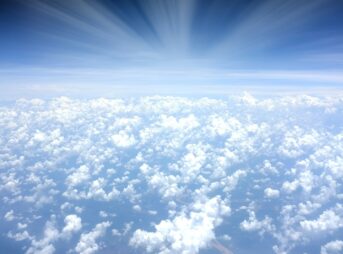 aerial photograph of clouds