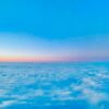 a view of the sky and clouds from an airplane