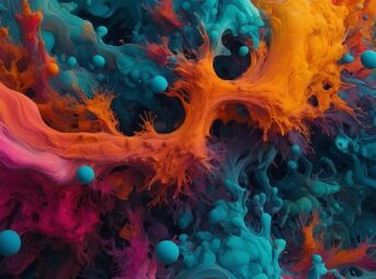 ai generated, particles, powder, colorful, explosion, pattern, movement, waves, physics, molecules, electrons, light, matter, photons, dualism, artificial intelligence, technology, template, fractal, energy, curve, background